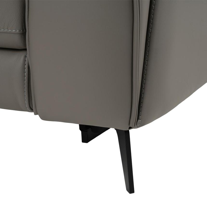 Luke 2.0 Dark Gray Home Theater Leather Seating with 5PCS/2PWR  alternate image, 12 of 12 images.