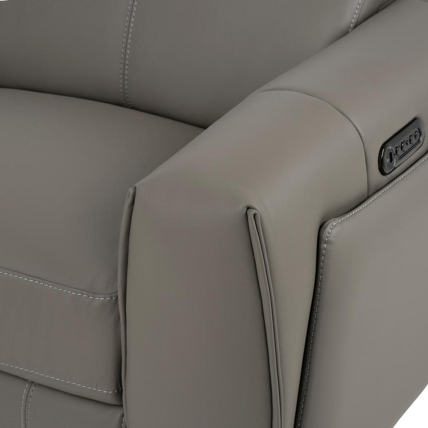 Luke 2.0 Dark Gray Home Theater Leather Seating with 5PCS/2PWR alternate image, 5 of 12 images.