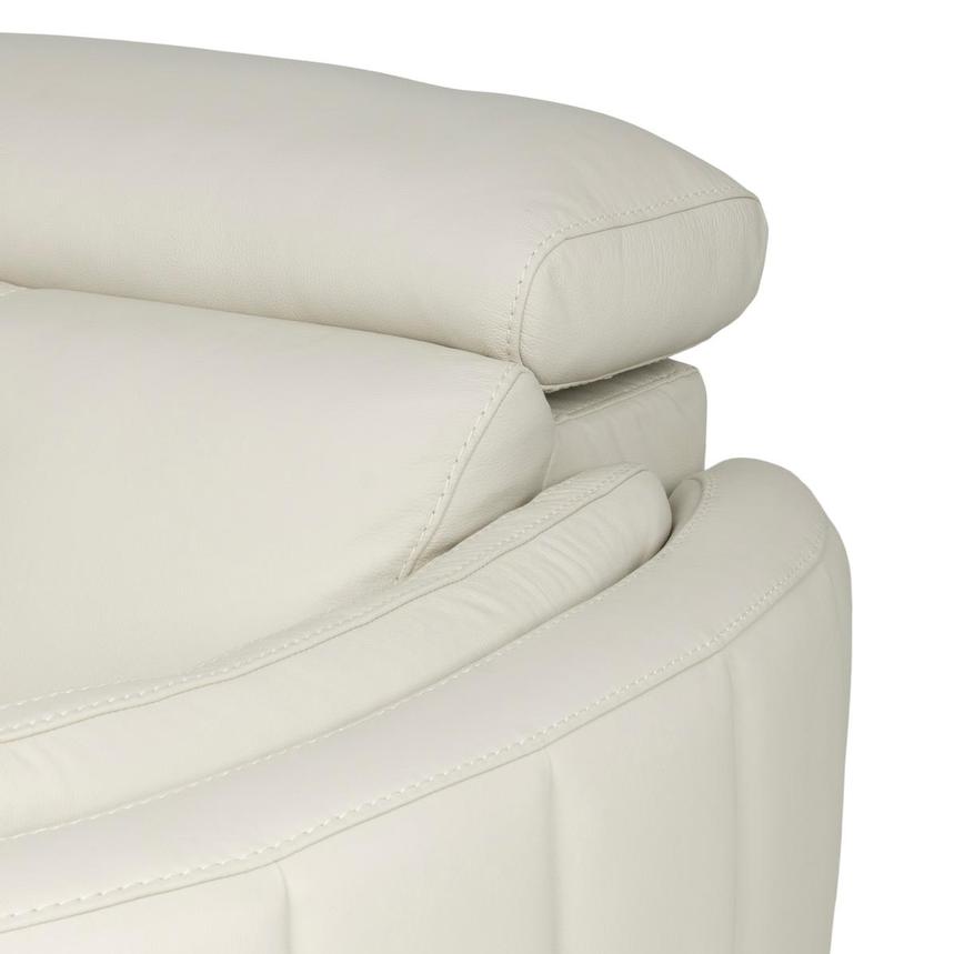 Kamet Ivory Leather Power Reclining Sectional with 4PCS/2PWR  alternate image, 6 of 8 images.