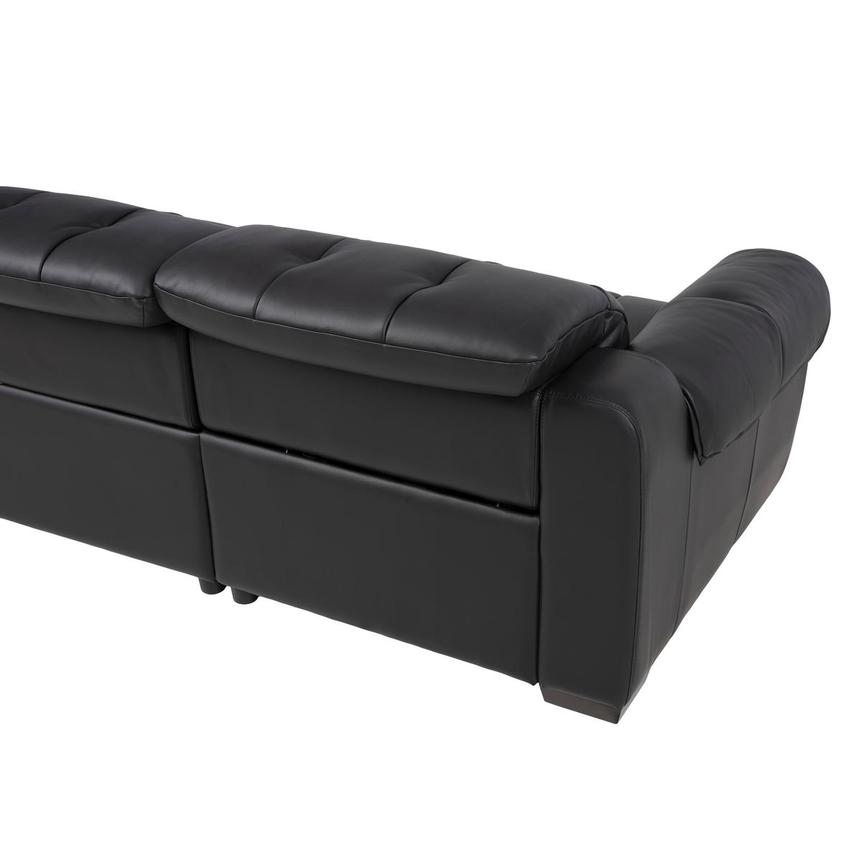Obsidian Leather Power Reclining Sectional with 5PCS/2PWR alternate image, 5 of 11 images.