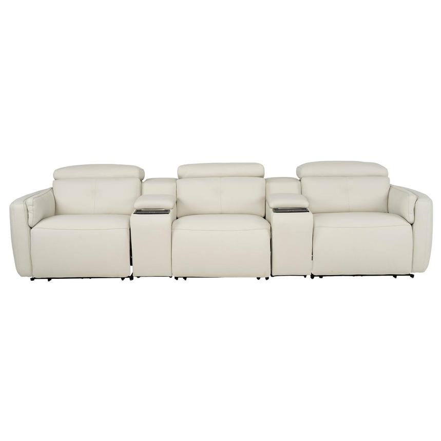 Kamet Ivory Home Theater Leather Seating with 5PCS/3PWR
