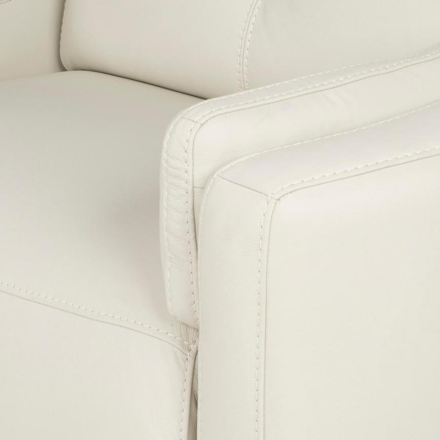 Kamet Ivory Leather Power Reclining Sectional with 6PCS/2PWR  alternate image, 7 of 8 images.