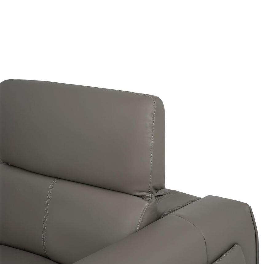 Luke 2.0 Dark Gray Leather Power Reclining Sectional with 5PCS/3PWR  alternate image, 7 of 10 images.