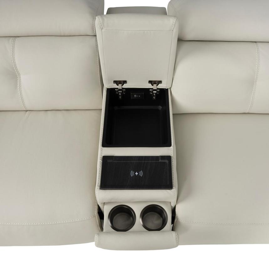 Kamet Ivory Home Theater Leather Seating with 5PCS/2PWR  alternate image, 4 of 7 images.