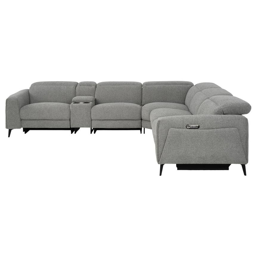 Luke Dark Gray Power Reclining Sectional with 6PCS/3PWR  alternate image, 2 of 12 images.