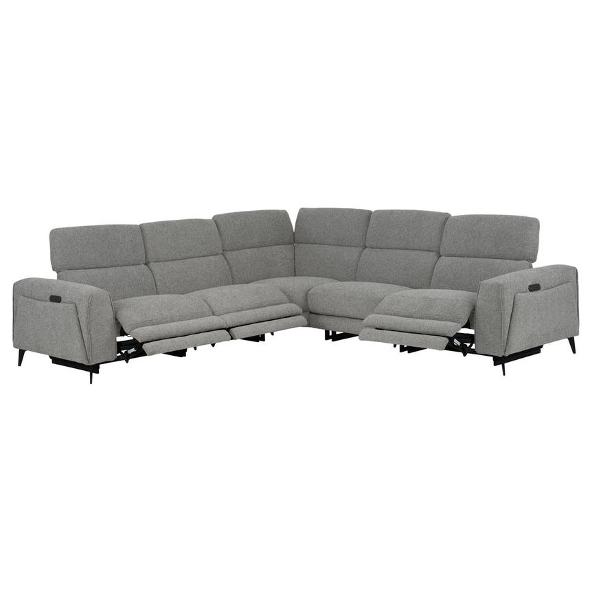 Luke Dark Gray Power Reclining Sectional with 5PCS/3PWR  alternate image, 2 of 10 images.
