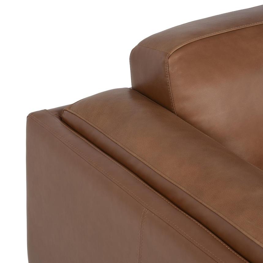 Palermo Tan Leather Sofa w/Right Chaise  alternate image, 7 of 9 images.