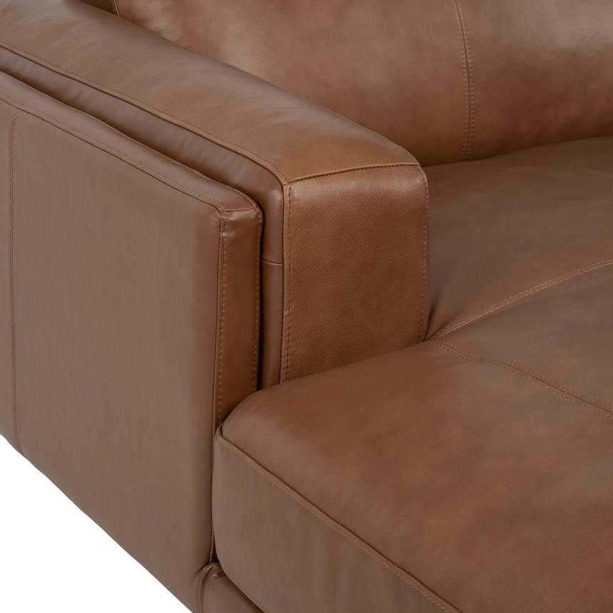 Palermo Tan Leather Sofa w/Right Chaise alternate image, 8 of 9 images.