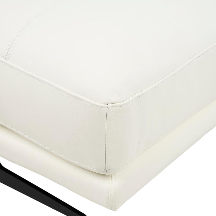 Palermo White Leather Sofa w/Right Chaise  alternate image, 7 of 8 images.