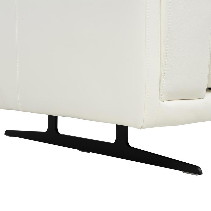 Palermo White Leather Sofa w/Right Chaise alternate image, 8 of 8 images.