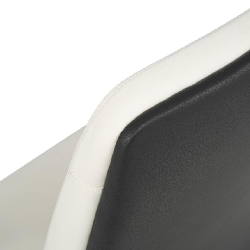 Yoshi White Low Back Desk Chair alternate image, 10 of 12 images.