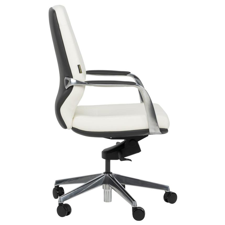 Yoshi White Low Back Desk Chair alternate image, 5 of 12 images.