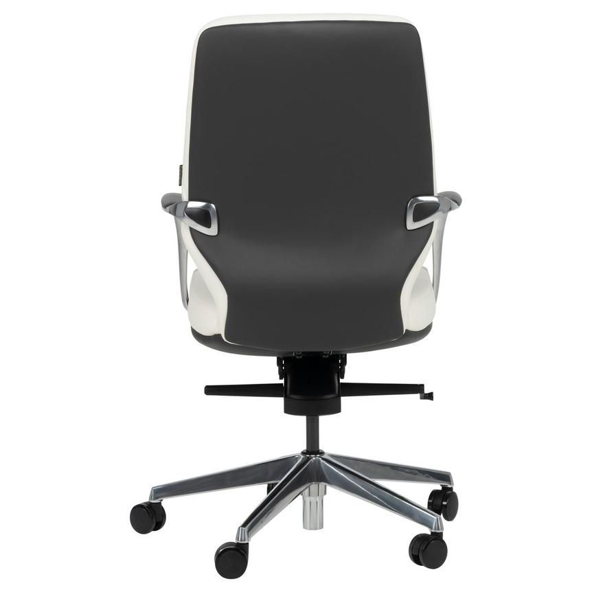 Yoshi White Low Back Desk Chair  alternate image, 7 of 13 images.