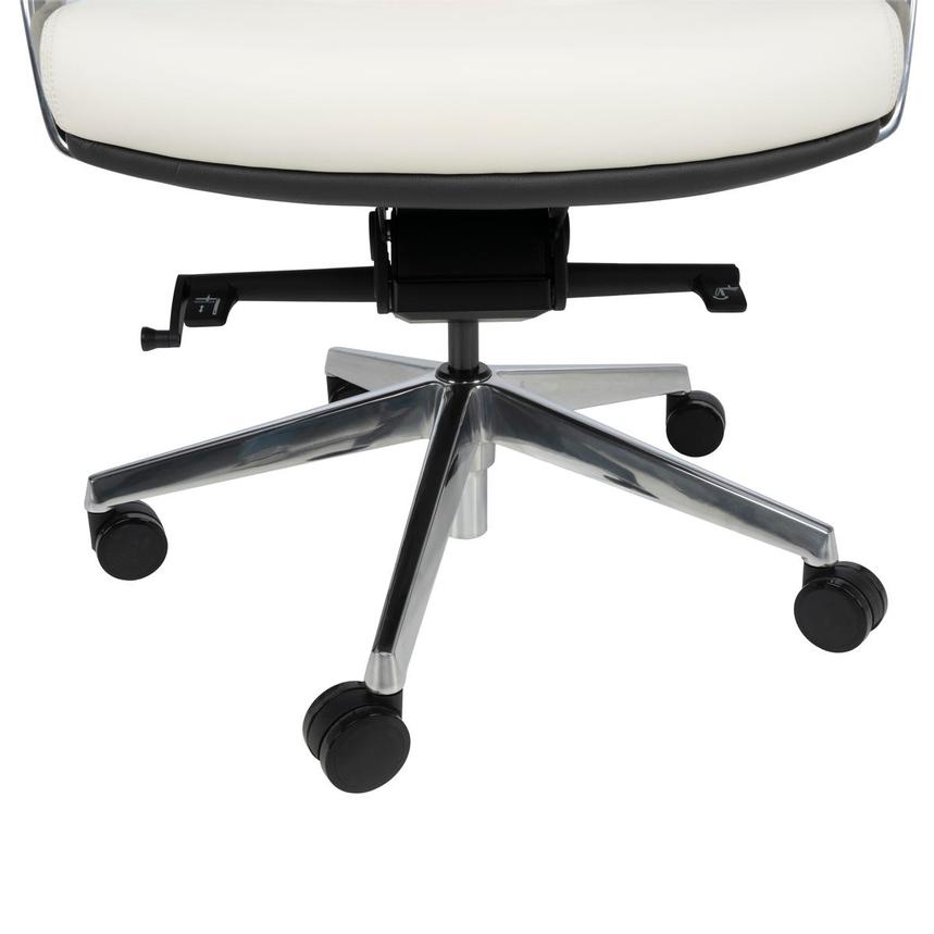 Yoshi White Low Back Desk Chair  alternate image, 12 of 13 images.