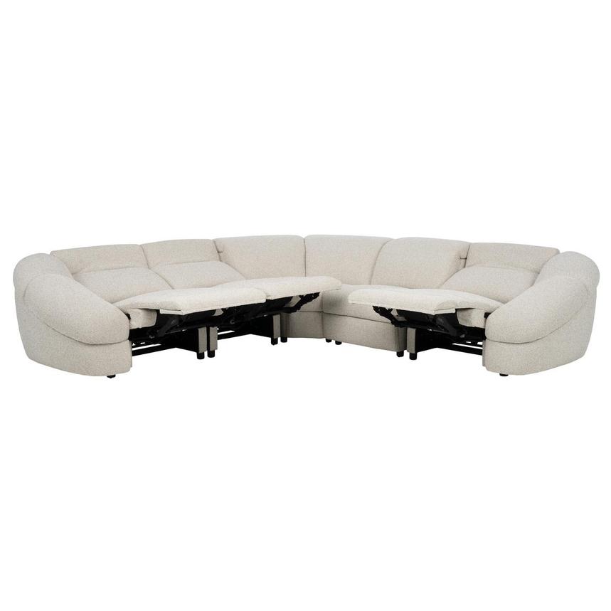 Max Power Reclining Sectional with 5PCS/3PWR  alternate image, 4 of 9 images.