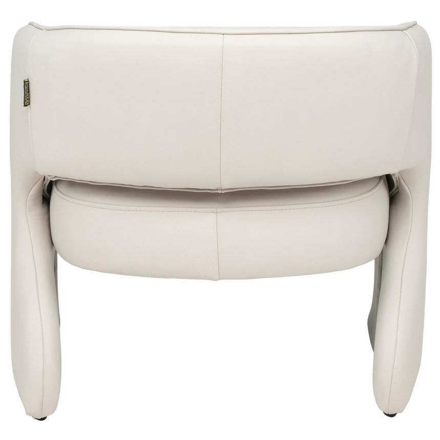 Emerson Light Gray Leather Accent Chair  alternate image, 7 of 11 images.