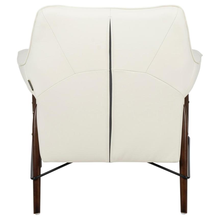 Jensen White Leather Accent Chair  alternate image, 7 of 12 images.