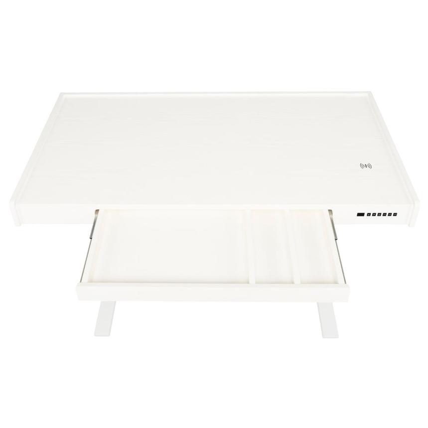 Rise White Adjustable Height Desk  alternate image, 7 of 11 images.