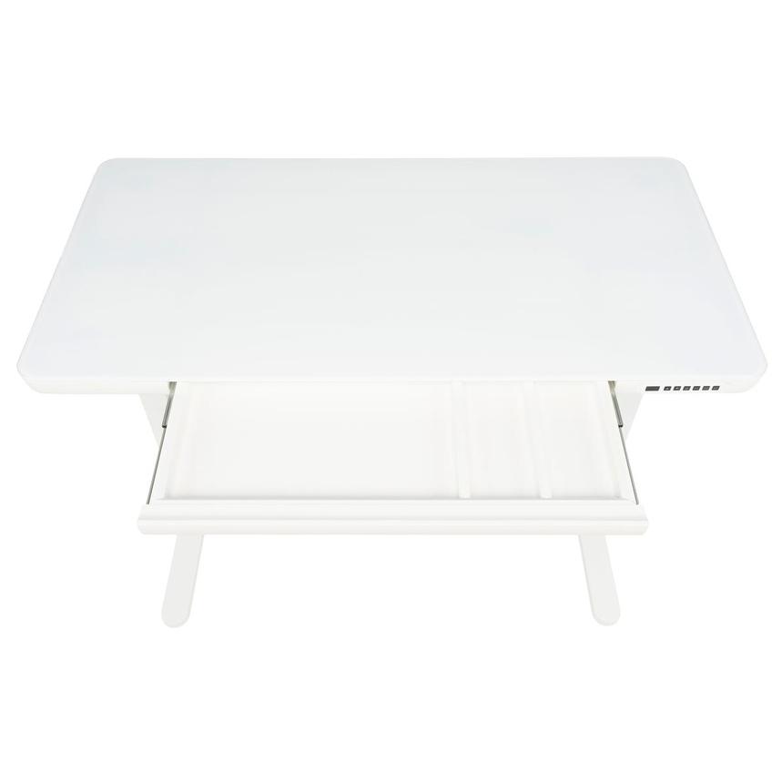 Ascend White Adjustable Height Desk  alternate image, 7 of 10 images.