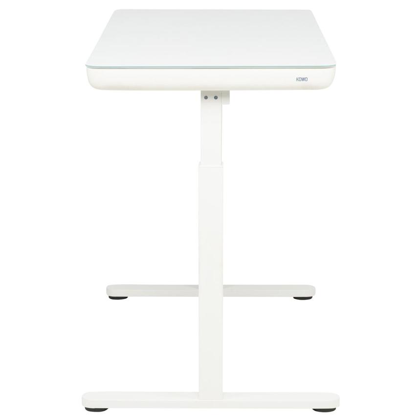 Ascend White Adjustable Height Desk alternate image, 5 of 10 images.