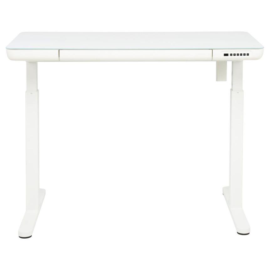 Ascend White Adjustable Height Desk  alternate image, 2 of 10 images.
