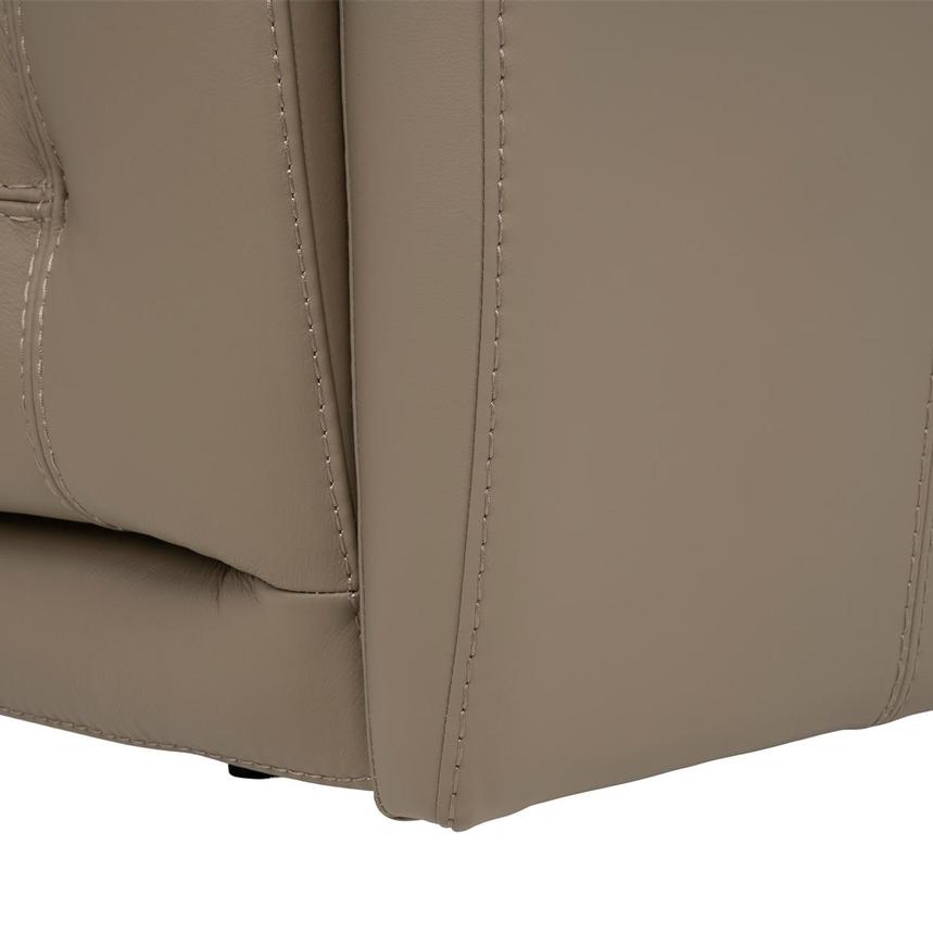 Graystone Dark Taupe Leather Power Reclining Sectional with 5PCS/3PWR alternate image, 8 of 9 images.