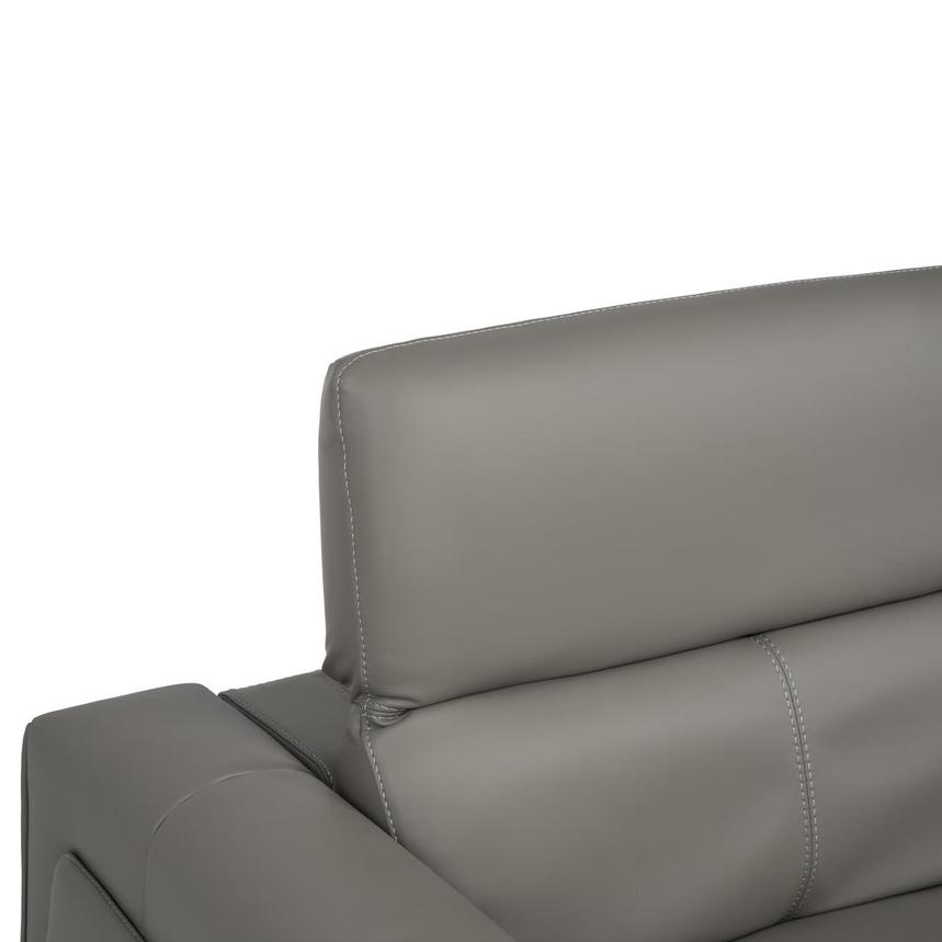 Luke 2.0 Dark Gray Power Reclining Leather Sofa  alternate image, 7 of 10 images.
