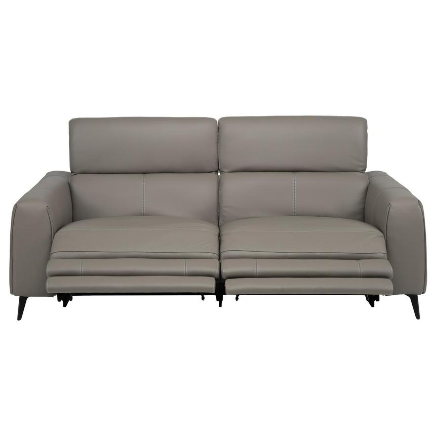 Luke 2.0 Dark Gray Power Reclining Leather Sofa  alternate image, 2 of 10 images.