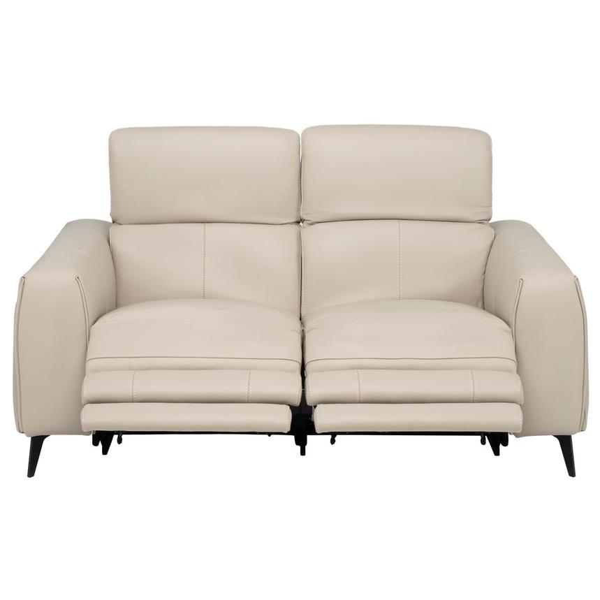 Luke 2.0 Taupe Leather Reclining Loveseat  alternate image, 2 of 11 images.