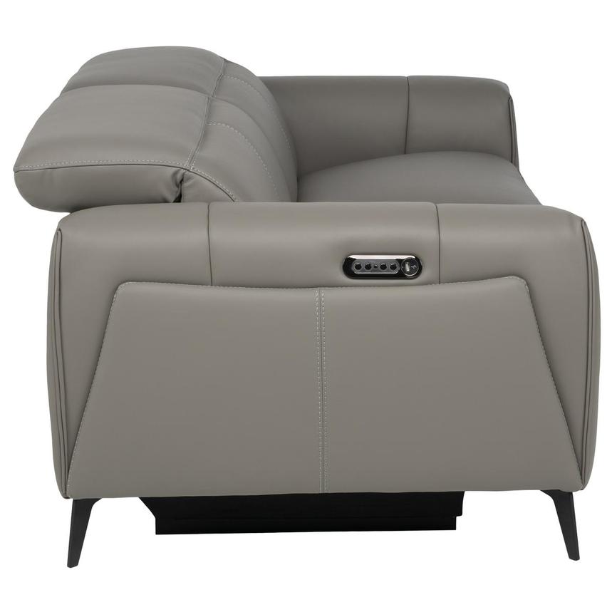 Luke 2.0 Dark Gray Power Reclining Leather Sofa alternate image, 5 of 10 images.