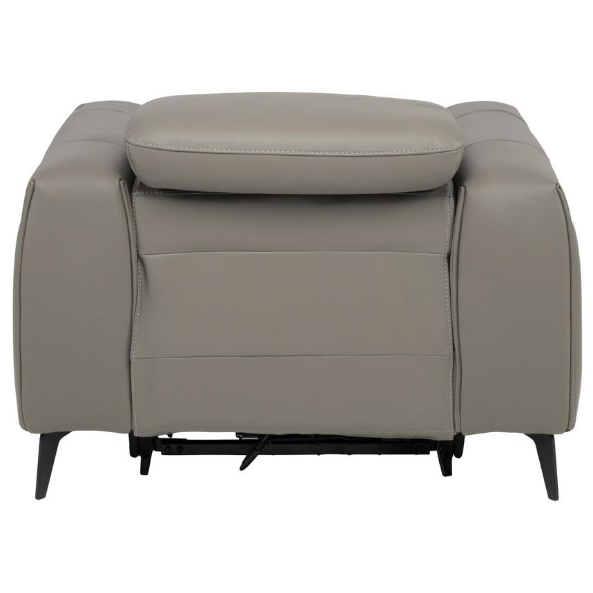 Luke 2.0 Dark Gray Leather Power Recliner alternate image, 8 of 19 images.