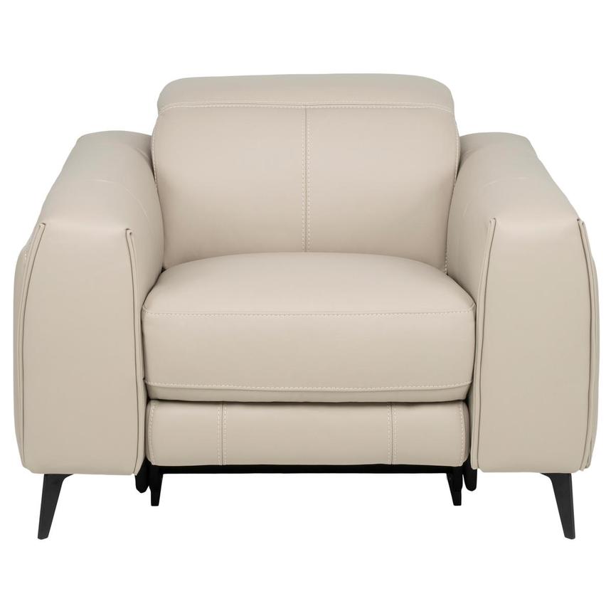 Luke 2.0 Taupe Leather Power Recliner  alternate image, 2 of 10 images.