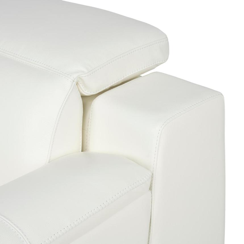 Davis 2.0 White Leather Power Recliner alternate image, 7 of 11 images.