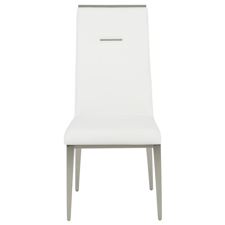 Phebe White/Sliver Side Chair alternate image, 2 of 7 images.