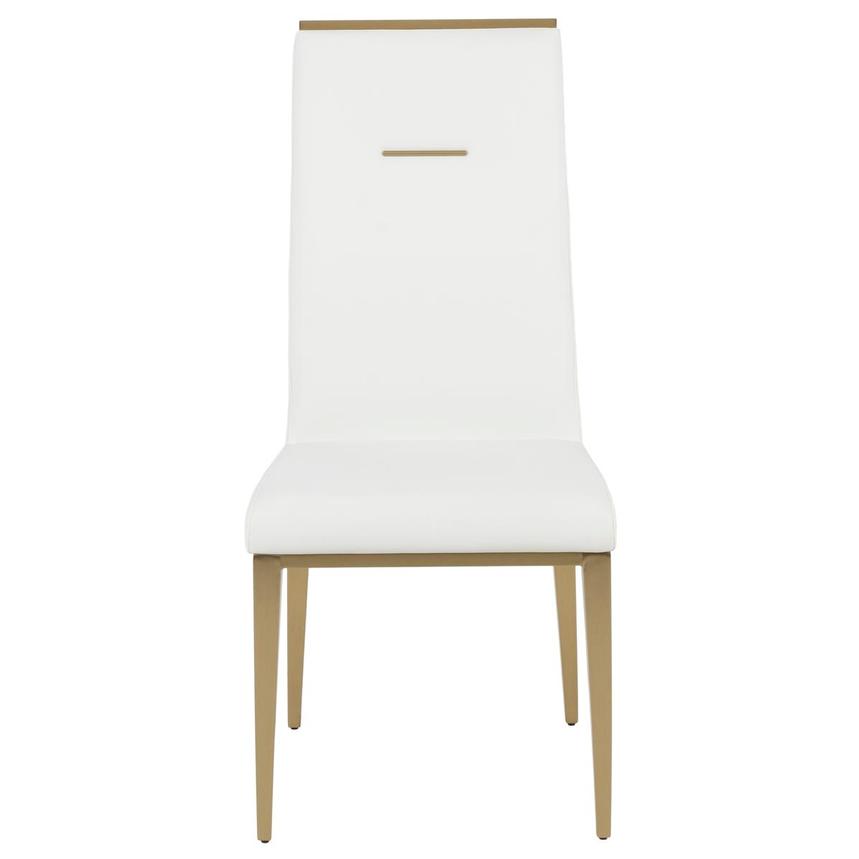 Phebe White/Gold Side Chair  alternate image, 2 of 8 images.