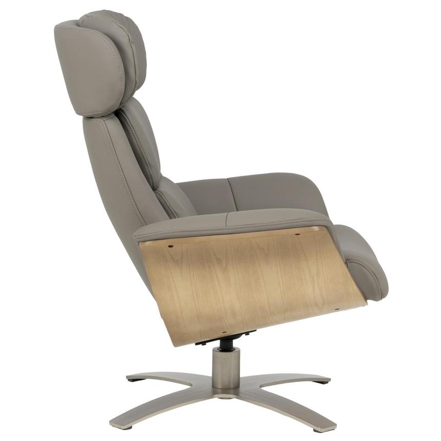 Fabrizio Taupe Leather Accent Chair alternate image, 5 of 13 images.