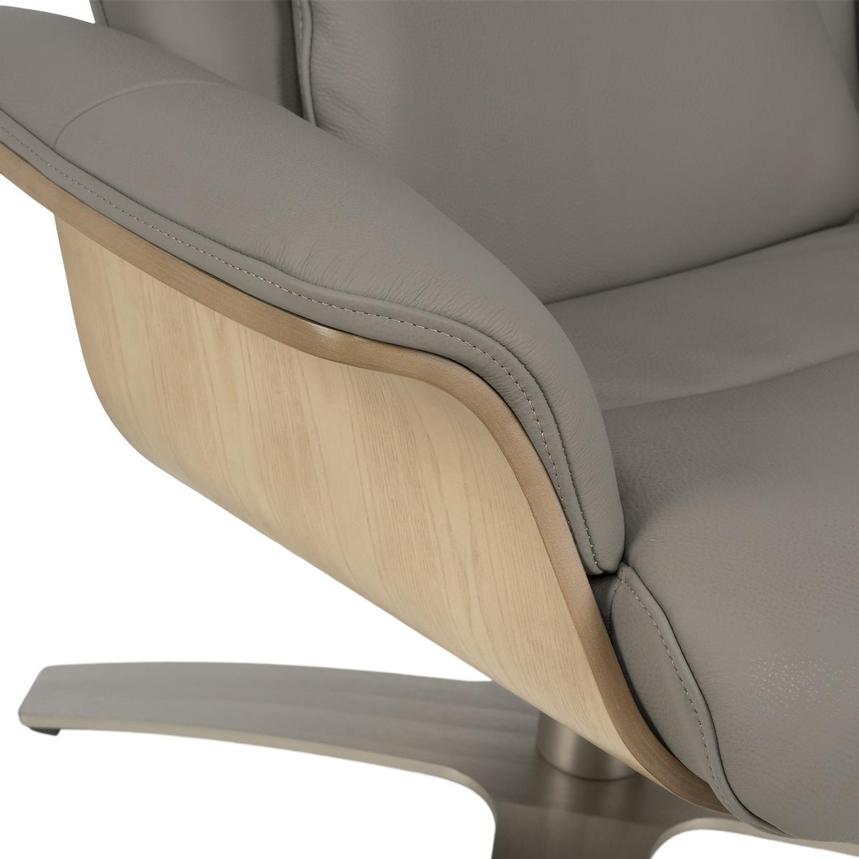 Fabrizio Taupe Leather Accent Chair  alternate image, 9 of 13 images.