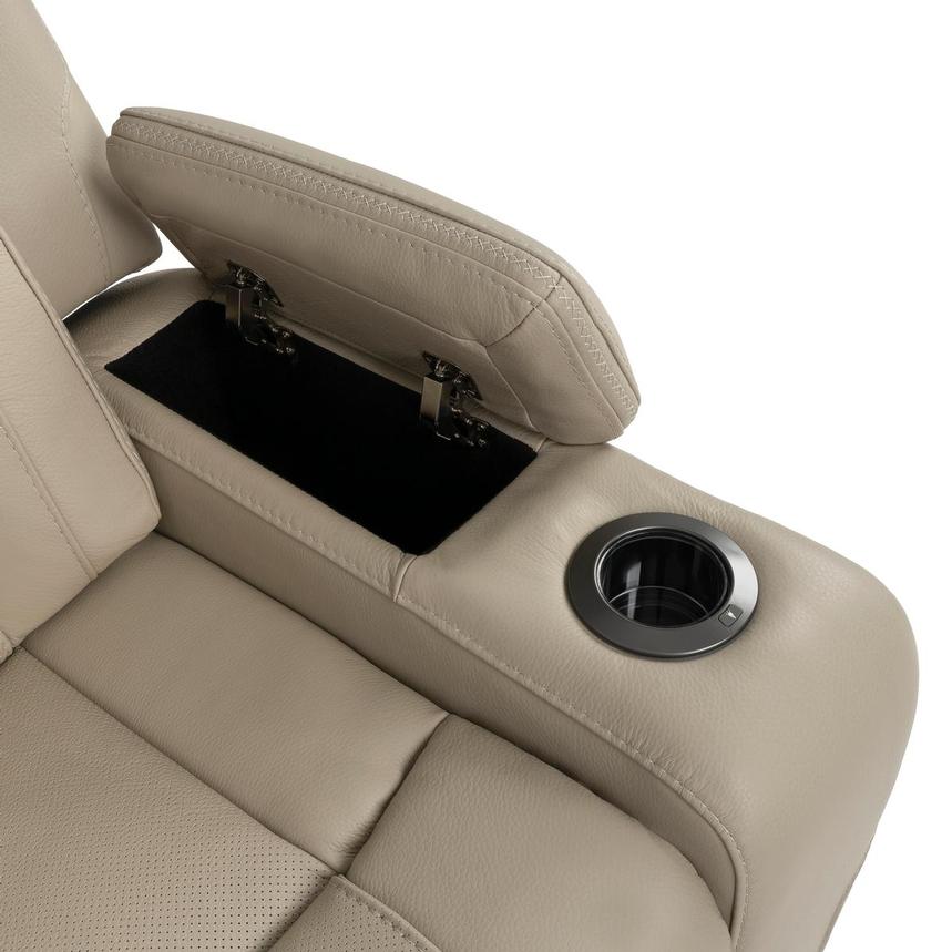 Odyssey Beige Leather Power Reclining Sectional with 4PCS/2PWR  alternate image, 6 of 9 images.