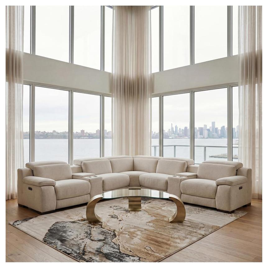 Gian Carlo Power Reclining Sectional with 5PCS/3PWR  alternate image, 2 of 10 images.