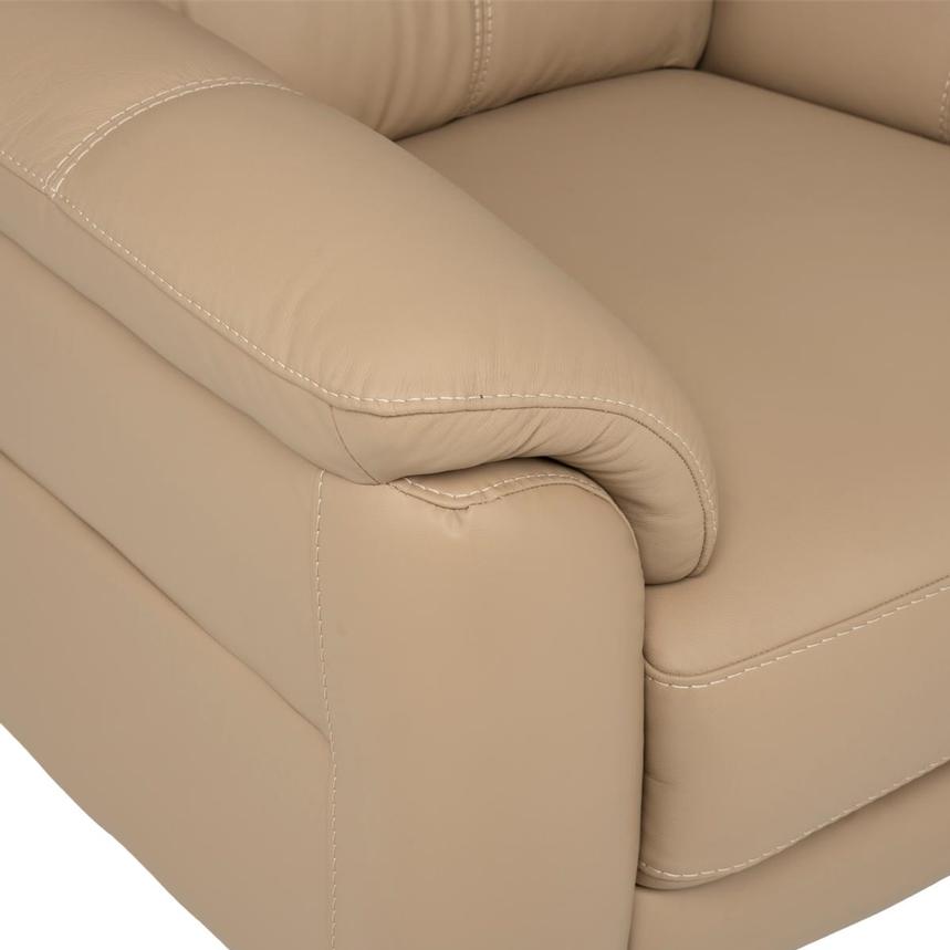 Bali Dark Cream Leather Arm Chair  alternate image, 7 of 8 images.