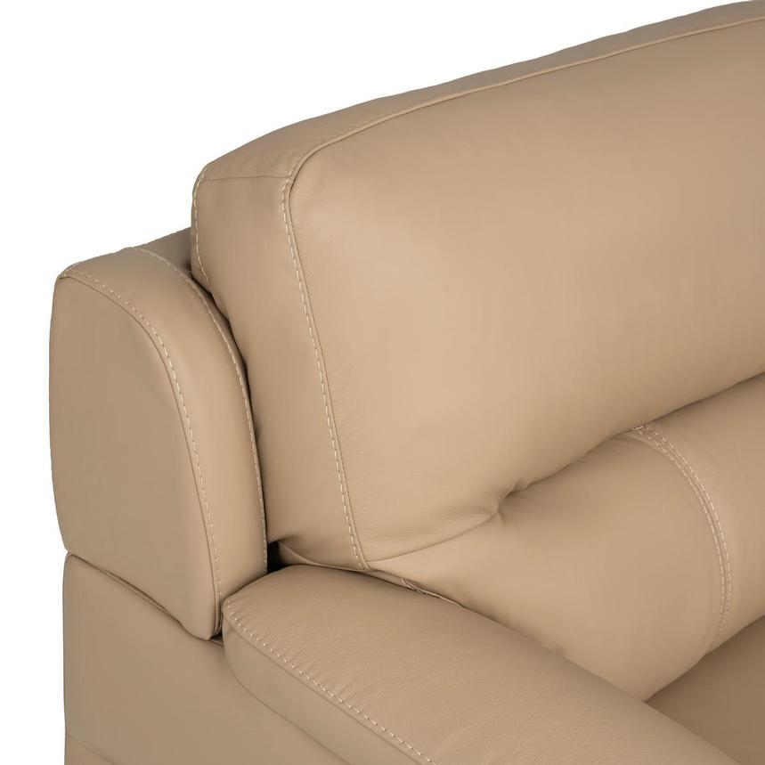 Bali Dark Cream Leather Arm Chair  alternate image, 7 of 9 images.