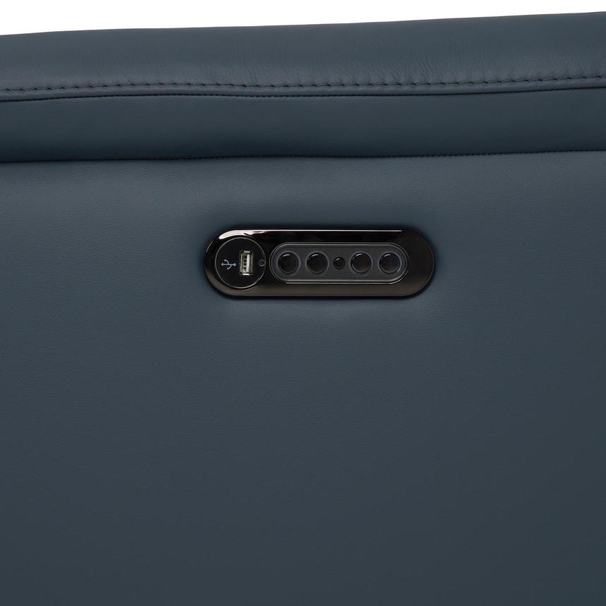 Cordova Blue Home Theater Leather Seating with 5PCS/3PWR  alternate image, 12 of 12 images.