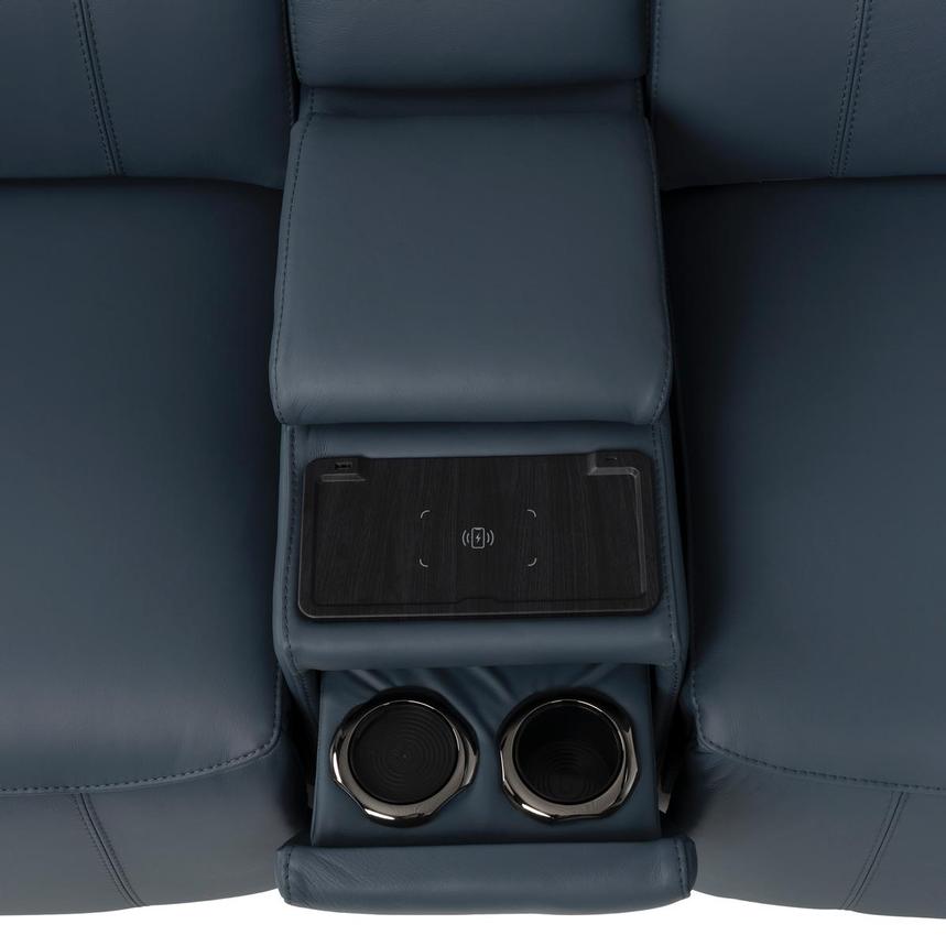 Cordova Blue Home Theater Leather Seating with 5PCS/2PWR alternate image, 5 of 12 images.