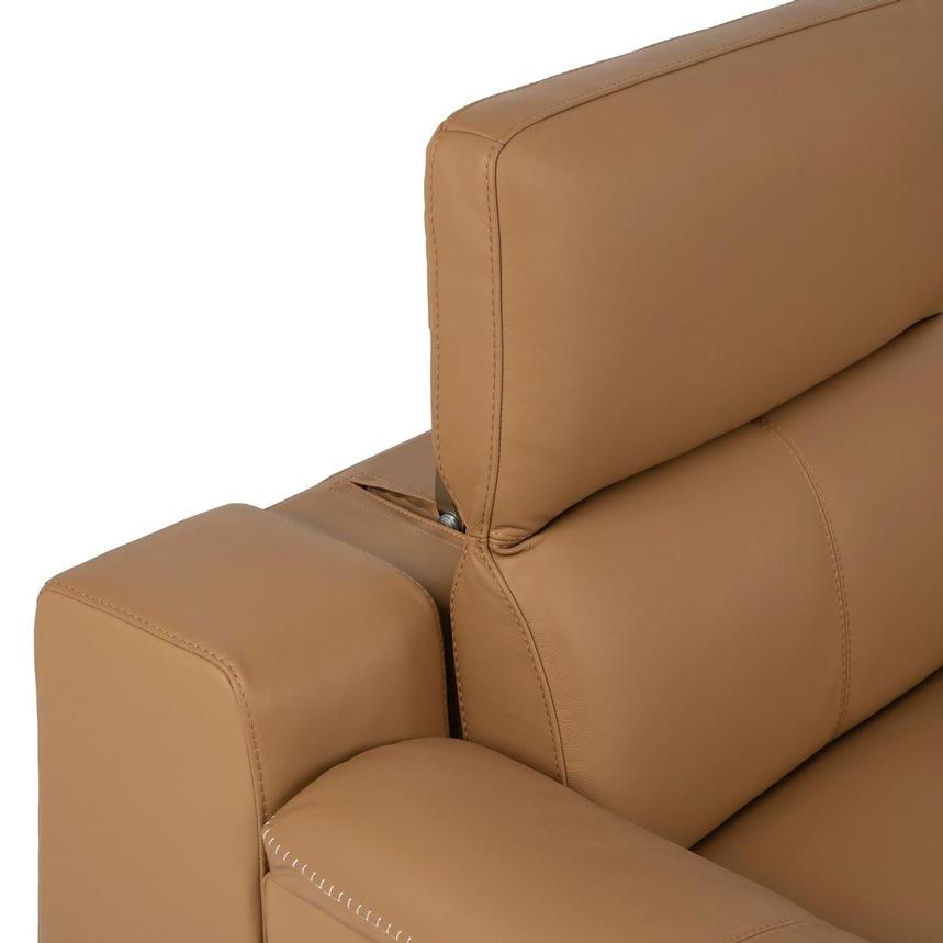 Davis 2.0 Tan Home Theater Leather Seating with 5PCS/3PWR alternate image, 8 of 11 images.