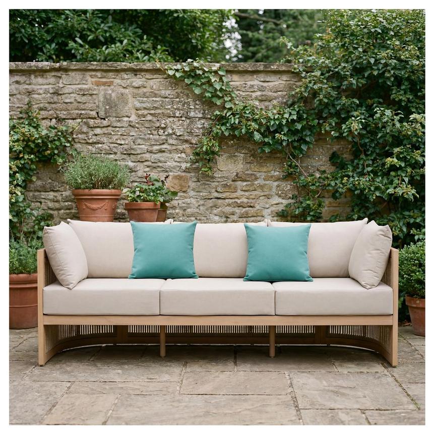 Aqua Outdoor Pillow  alternate image, 2 of 4 images.