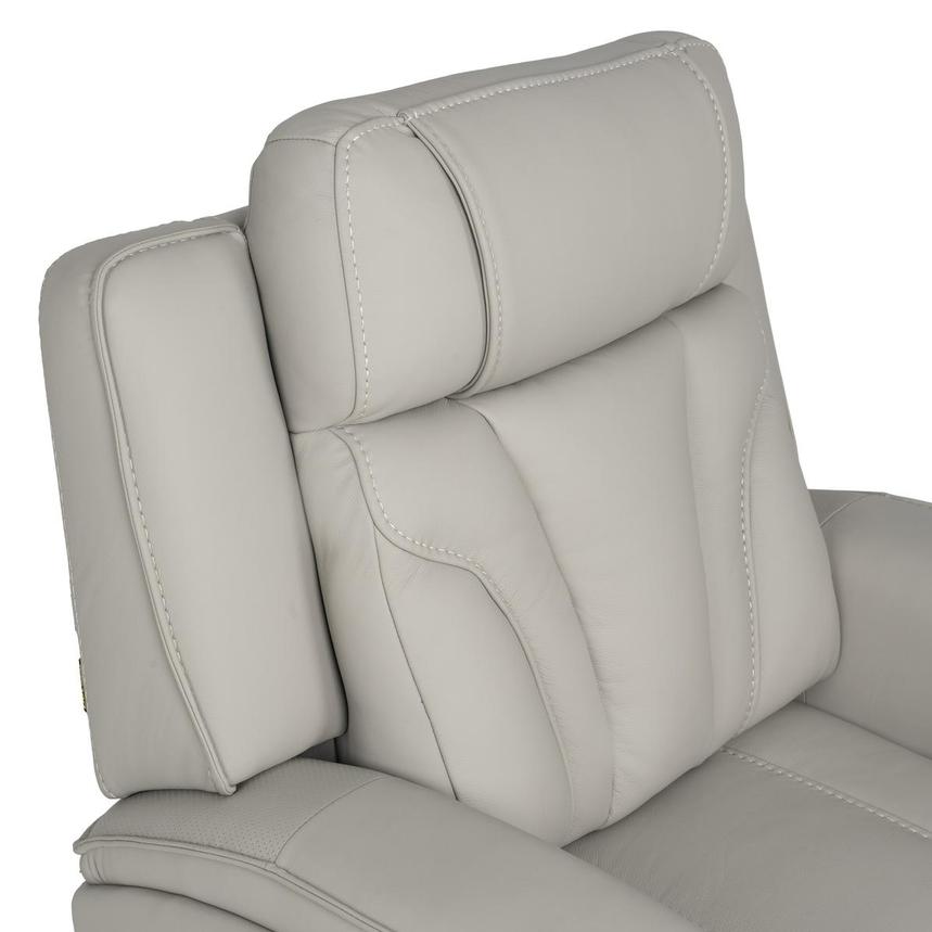 Kylo Light Gray Power Motion Leather Recliner  alternate image, 9 of 16 images.