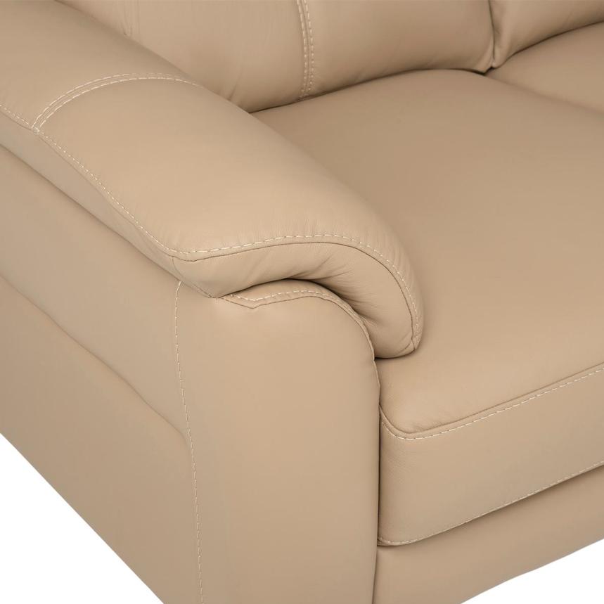 Bali Dark Cream Leather Sofa  alternate image, 7 of 8 images.