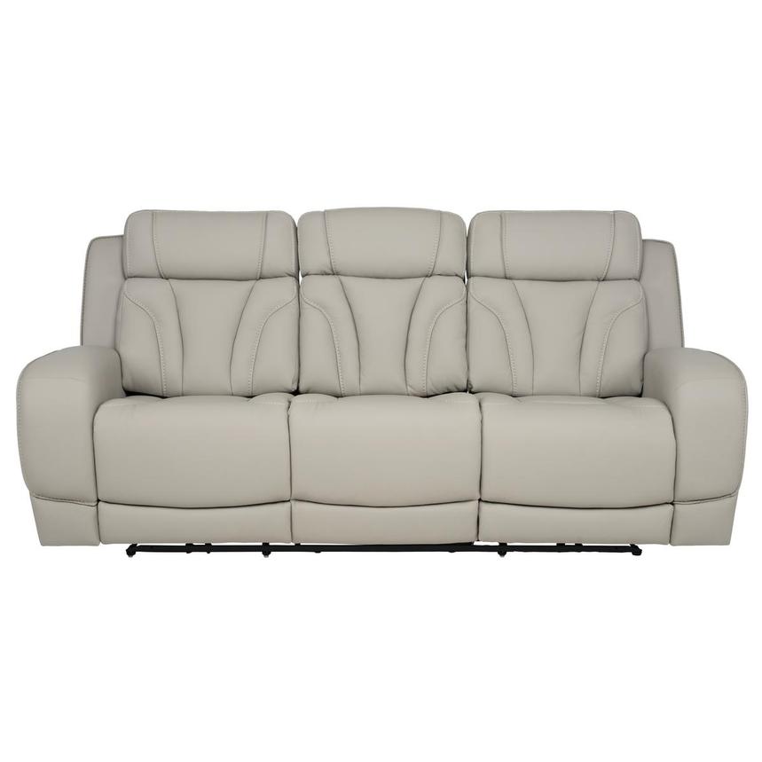 Kylo Light Gray Power Motion Leather Sofa