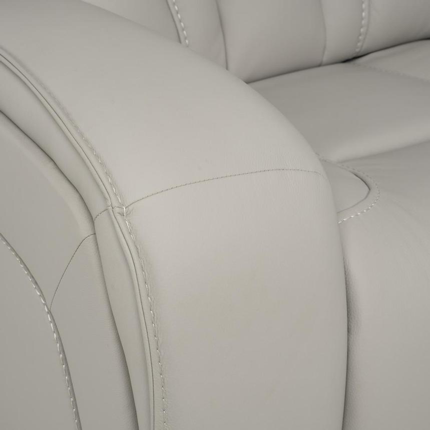 Kylo Light Gray Power Motion Leather Sofa  alternate image, 9 of 13 images.