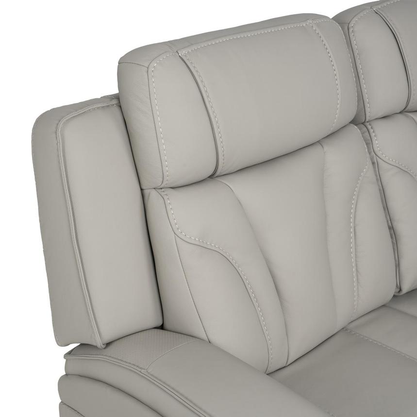 Kylo Light Gray Power Motion Leather Sofa alternate image, 7 of 13 images.